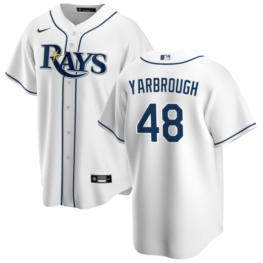 Nike Men #48 Ryan Yarbrough Tampa Bay Rays Baseball Jerseys Sale-White
